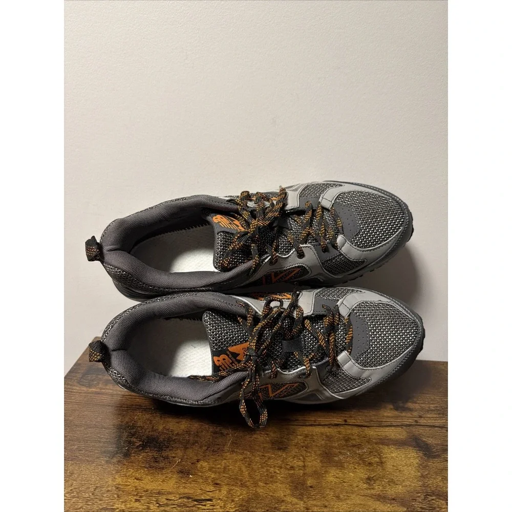 New Balance 481v3 Trail Shoes Men Sz 12 4E Grey/Orange Running Sneaker NO INSOLE